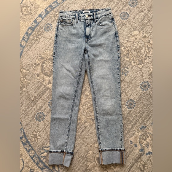 Good American Good Classic Cuffed Jeans - Picture 8 of 16